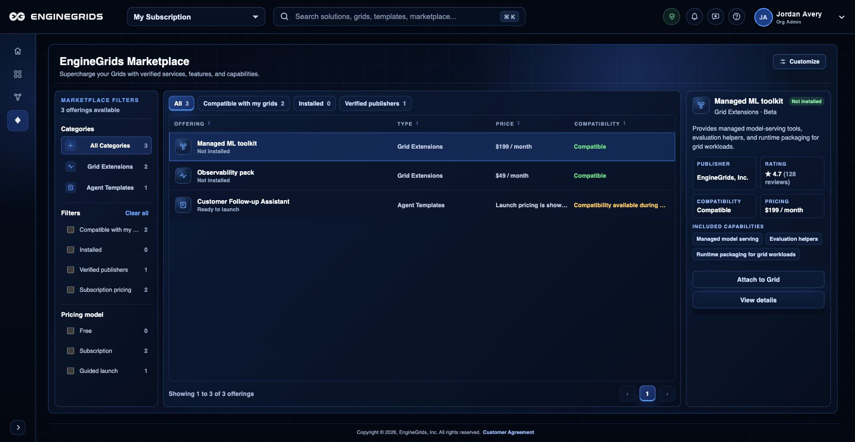 Browse Marketplace